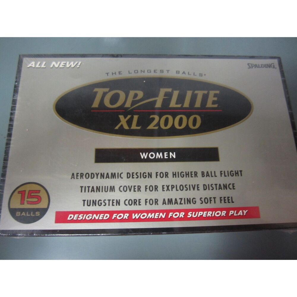 NEW IN PACKAGING TOP FLITE XL 2000 WOMENS  15 GOLF BALLS